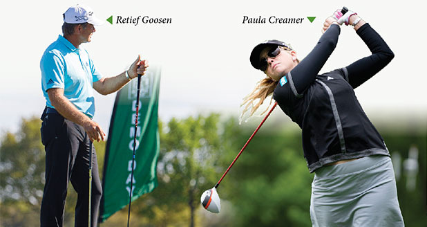 Ratief Goosen and Paula Creamer